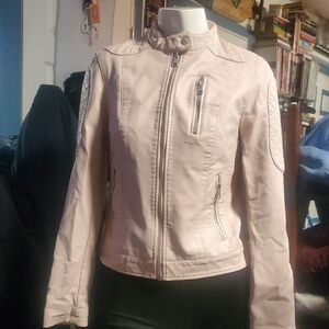 Women's Pink Biker Jacket